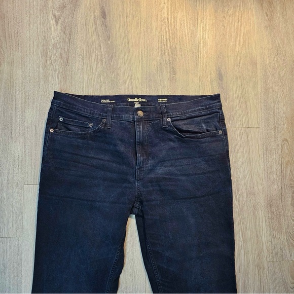Goodfellow Men’s Slim Straight Fit Navy Blue Jeans Sz 40x30 - Picture 3 of 9